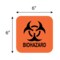 Nevs Label, Biohazard Symbol 6" x 6" MLP-0011 - alternate 2